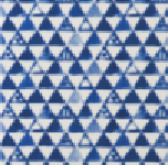 134 藍三角紋